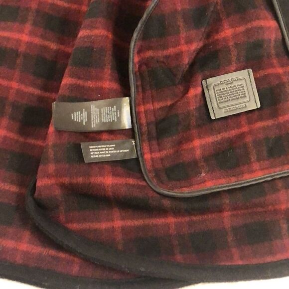 COACH CAPE w/DETACHABLE HOOD Wm Sz XS/S, RN 132154, Black Oversized NEW - Picture 14 of 16